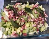 Une image de l'étape 4 de Gratin de céleri branche aux lardons,emmental et radis multicolores.