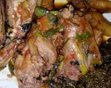 A picture of step 6 of Kienyeji chicken stew.