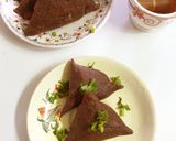 A picture of step 3 of Crunchy crispy ragi samosa.