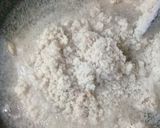 A picture of step 4 of Satora (soji ka tukri halwa).