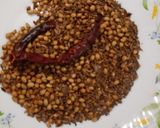 A picture of step 1 of Achaari Karela.