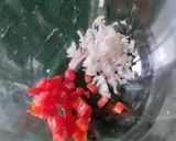 A picture of step 1 of Moong Sprouts Chaat.