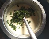 A picture of step 3 of Rice chilla.