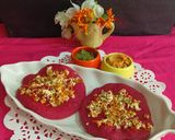 A picture of step 6 of Healthy Oats Beetroot Mini Chilla.