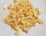 A picture of step 3 of Mexican Scrambled Eggs.
