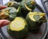Foto del paso 1 de la receta: Zapallito relleno carne-champiñón