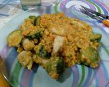Foto del paso 4 de la receta: Pollo con lentejas turcas y queso