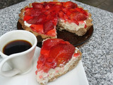 Tarta integral de frutillas