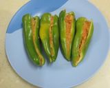 A picture of step 2 of Potato stuffed Chili Bajji.