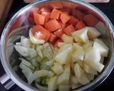 A picture of step 1 of Sig's Fennel and Carrot Soup.