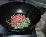 A picture of step 3 of Vegetables Rice.