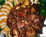 Hình bước làm 1 của món Lòng trần cháo
