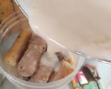 Foto langkah ke 3 dari resep Dessert Rusk Pistachio Kunafa Cokelat.
