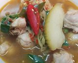 รูปขั้นตอนการทำที่ 5 ของ แกงไก่ใส่ฟัก(อีสาน)