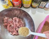 Gambar langkah 1 resipi Beef Bulgogi.