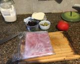Foto del paso 1 de la receta: Pizza-tarta de jamón y queso