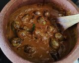 A picture of step 5 of Spicy baby brinjal curry.