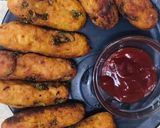 A picture of step 6 of Maggi noodles kabab.