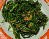 Foto langkah ke 3 dari resep Tumis Kangkung Belacan (Sayur kangkung Terasi) #masakanrumahan.