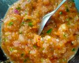 A picture of step 2 of Hare choliya ki sabzi.