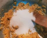 A picture of step 3 of Sujji Halwa.