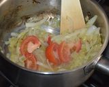 Foto del paso 2 de la receta Lomo de bacalao sobre cremoso de garbanzos y mermelada de tomate
