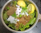 A picture of step 1 of Herbed 🌿 Pani for Pani Puri --- Pudina / Mint Spicy Water.