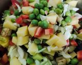 मटर मिक्स सब्जी (matar mix sabzi recipe in Hindi) रेसिपी चरण 3 फोटो
