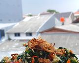 Foto langkah ke 4 dari resep Tumis Daun Pepaya Ikan Teri Medan.
