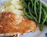 Foto del paso 11 de la receta: Salmón a la plancha con guarnición de verduras