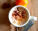 A picture of step 2 of Orange cardamom hot chocolate.