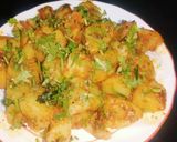 A picture of step 5 of Masala aloo.