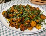 Une image de l'étape 8 de Pommes de terre rattes rôties sauce barbecue et persil.