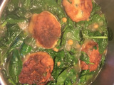 Potaje con pelotillas de ajo