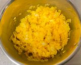 A picture of step 2 of Japanese White Omurice.