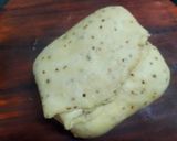 A picture of step 3 of Ajwain Khari Mathri.