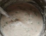 A picture of step 2 of Barley Peri Peri Dhokla.