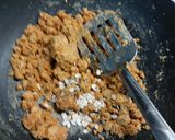 A picture of step 1 of Besan laddo.