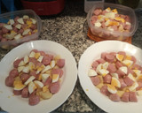 Foto del paso 5 de la receta: Ensalada fría individual de salchicha y patatas