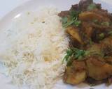 Aaloo bangan with white rice recipe step 9 photo
