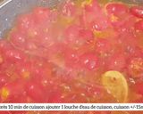 Une image de l'étape 5 de Spaghettis Tomates cerises et basilic.