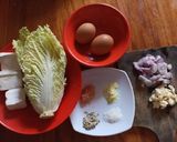 Foto langkah ke 1 dari resep Orak-Arik Tahu Telur Sawi Putih #107.