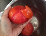 A picture of step 1 of Pork Meatballs in Tomato Sauce (Xiu Mai).