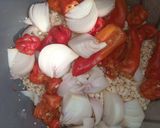 A picture of step 1 of Beans cake (akara/kosai).