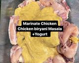 A picture of step 1 of Chicken Biryani.