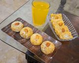 A picture of step 5 of Coconut Mango ladu/burfi.