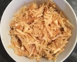 A picture of step 1 of Apple halwa.