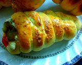 عکس مرحله 2 از دستور نان قیفی خوشمزه با سالاد الویه😋😋