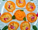 A picture of step 6 of Stuffed Mango kulfi.