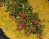 A picture of step 4 of Stuffed besan chhila.